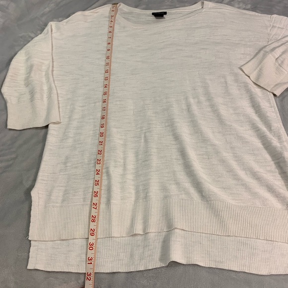 Calvin Klein Jeans White Marbled Knit Sweater L - Picture 10 of 15